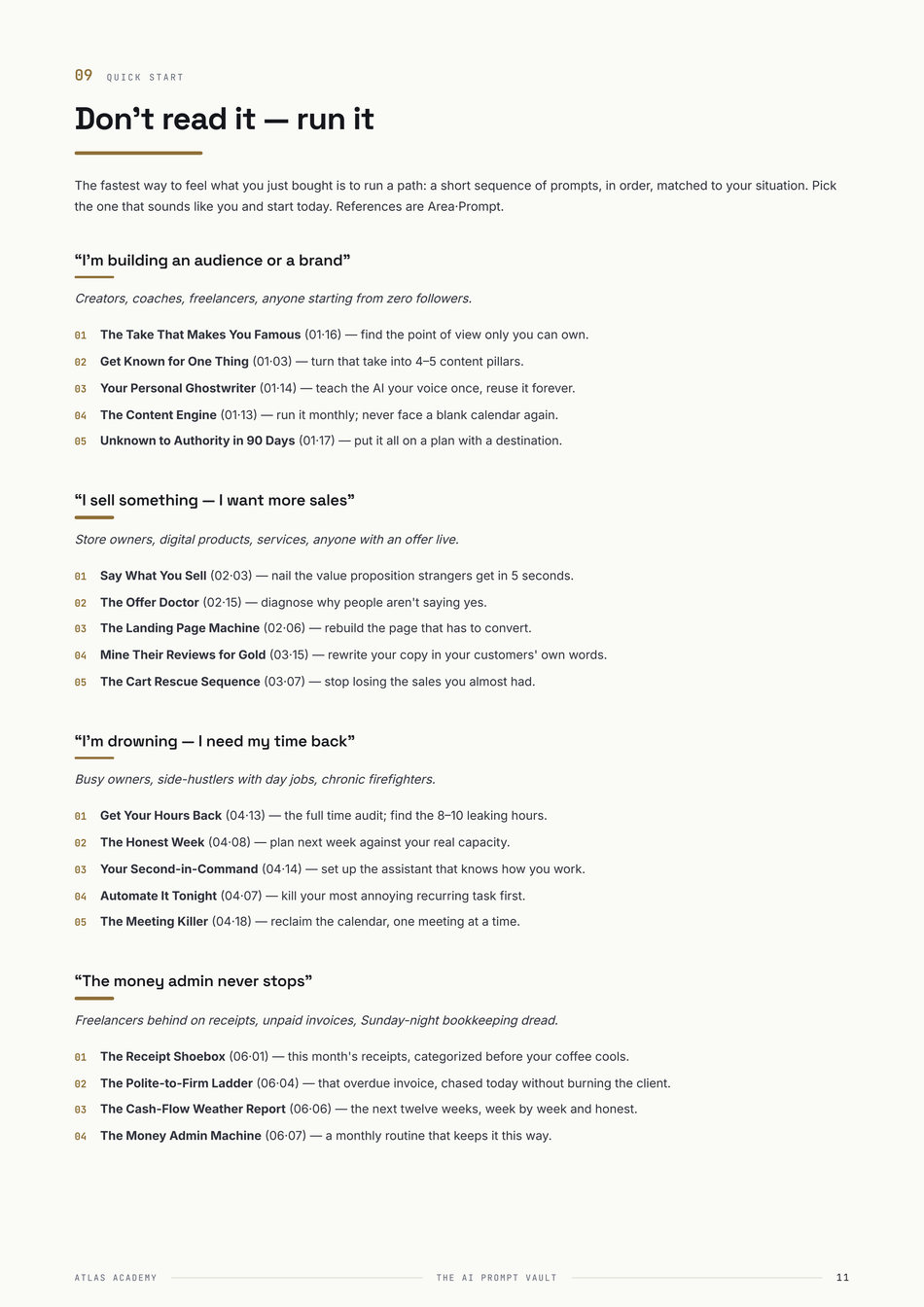 Page 11 of The AI Prompt Vault